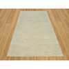 Modern and Contemporary Wool Hand Knotted Rug Ivory No Border 6.0X9.0 -O090392