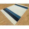 Modern and Contemporary Wool Hand Knotted Rug Ivory No Border 9.10X14.0 -O090569