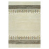 Modern and Contemporary Wool Hand Knotted Rug Ivory No Border 9.8X14.0 -O090388