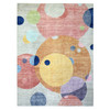Modern and Contemporary Wool Hand Knotted Rug Multicolored No Border 9.1X12.0 -O072262