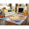 Modern and Contemporary Wool Hand Knotted Rug Multicolored No Border 9.1X12.0 -O072262