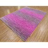 Modern and Contemporary Wool Hand Knotted Rug Pink No Border 7.10X10.1 -O079650