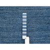 Modern and Contemporary Wool Hand Loomed Rug Blue No Border 5.0X7.1 -O064616