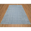 Modern and Contemporary Wool Hand Loomed Rug Blue No Border 8.2X9.10 -O090705