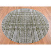 Modern and Contemporary Wool Hand Loomed Rug Grey No Border 5.10X5.10 -O087712