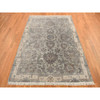 Oushak And Peshawar Wool & Silk Hand Knotted Rug Green Laurel Green 6.0X9.1 -O078110
