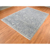 Oushak And Peshawar Wool & Silk Hand Knotted Rug Grey Gray 9.0X11.8 -O087076