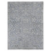 Oushak And Peshawar Wool & Silk Hand Knotted Rug Grey Gray 9.0X12.0 -O087065