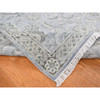 Oushak And Peshawar Wool & Silk Hand Knotted Rug Grey Gray 9.0X12.0 -O087065