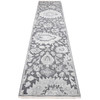 Oushak And Peshawar Wool & Silk Hand Knotted Rug Grey No Border 2.6X11.10 -O087307