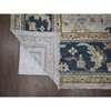 Oushak And Peshawar Wool Hand Knotted Rug Beige Navy Blue 11.10X17.10 -O084027