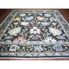 Oushak And Peshawar Wool Hand Knotted Rug Black Black 11.5X11.10 -O073029