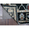 Oushak And Peshawar Wool Hand Knotted Rug Black Black 2.8X12.5 -O089024