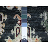 Oushak And Peshawar Wool Hand Knotted Rug Black Black 2.9X9.10 -O088158