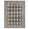 Oushak And Peshawar Wool Hand Knotted Rug Black Black 9.1X12.4 -O087517