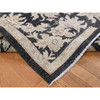 Oushak And Peshawar Wool Hand Knotted Rug Black Black 9.1X12.4 -O087517