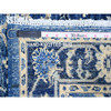 Oushak And Peshawar Wool Hand Knotted Rug Blue Admiral Blue 2.10X4.8 -O074473