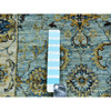 Oushak And Peshawar Wool Hand Knotted Rug Blue Beige 2.6X22.0 -O076036