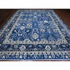 Oushak And Peshawar Wool Hand Knotted Rug Blue Blue 11.10X14.5 -O089177