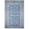 Oushak And Peshawar Wool Hand Knotted Rug Blue Blue 12.11X20.7 -O089475