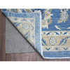 Oushak And Peshawar Wool Hand Knotted Rug Blue Blue 12.11X20.7 -O089475