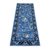 Oushak And Peshawar Wool Hand Knotted Rug Blue Blue 2.6X5.10 -O089042