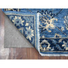 Oushak And Peshawar Wool Hand Knotted Rug Blue Blue 2.6X5.10 -O089042