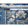 Oushak And Peshawar Wool Hand Knotted Rug Blue Blue 2.7X12.1 -O088891