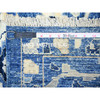 Oushak And Peshawar Wool Hand Knotted Rug Blue Blue 3.0X4.9 -O074965