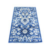 Oushak And Peshawar Wool Hand Knotted Rug Blue Blue 3.0X4.9 -O074970