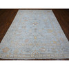Oushak And Peshawar Wool Hand Knotted Rug Blue Blue 7.10X9.9 -O088796