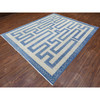 Oushak And Peshawar Wool Hand Knotted Rug Blue Blue 8.0X9.5 -O072721