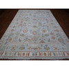 Oushak And Peshawar Wool Hand Knotted Rug Blue Blue 8.10X11.11 -O088837