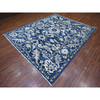 Oushak And Peshawar Wool Hand Knotted Rug Blue Blue 8.3X9.8 -O088075