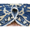 Oushak And Peshawar Wool Hand Knotted Rug Blue Blue 8.3X9.8 -O088075