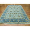 Oushak And Peshawar Wool Hand Knotted Rug Blue Blue 9.0X12.3 -O079691