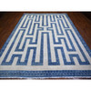 Oushak And Peshawar Wool Hand Knotted Rug Blue Blue 9.1X11.8 -O074185