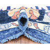 Oushak And Peshawar Wool Hand Knotted Rug Blue Blue 9.6X10.3 -O072988