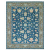Oushak And Peshawar Wool Hand Knotted Rug Blue Brownish Gray 12.1X14.10 -O079913