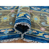 Oushak And Peshawar Wool Hand Knotted Rug Blue Brownish Gray 12.1X14.10 -O079913