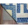 Oushak And Peshawar Wool Hand Knotted Rug Blue Denim Blue 9.2X11.9 -O071348