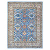 Oushak And Peshawar Wool Hand Knotted Rug Blue Gray 8.11X11.8 -O088731