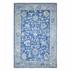Oushak And Peshawar Wool Hand Knotted Rug Blue Light Blue 5.8X9.0 -O073706