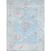 Oushak And Peshawar Wool Hand Knotted Rug Blue Light Blue 9.10X14.1 -O086503