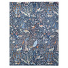 Oushak And Peshawar Wool Hand Knotted Rug Blue No Border 9.2X11.9 -O088967