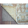 Oushak And Peshawar Wool Hand Knotted Rug Brown Light Blue 2.10X17.1 -O071880