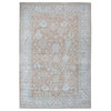 Oushak And Peshawar Wool Hand Knotted Rug Brown Light Gray 12.1X18.0 -O067668
