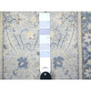Oushak And Peshawar Wool Hand Knotted Rug Grey Blue 1.10X3.0 -O088429