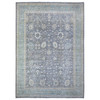 Oushak And Peshawar Wool Hand Knotted Rug Grey Blue 10.2X13.11 -O088584