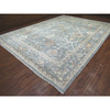 Oushak And Peshawar Wool Hand Knotted Rug Grey Blue 12.0X16.0 -O072003